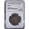 Image 1 : 1853 ARROWS/RAYS SEATED 50c NGC XF45