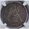 Image 2 : 1853 ARROWS/RAYS SEATED 50c NGC XF45