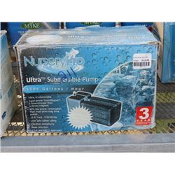 1 NURSERYPRO ULTRA SUBMERSIBLE PUMP 1500GPH
