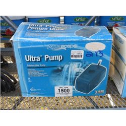 1 AQUASCAPE ULTRA PUMP SUBMERSIBLE 1500GPH