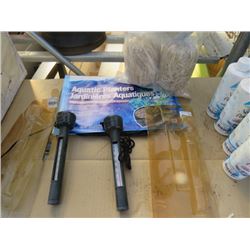 2 POND THERMOMETERS 1-2PK AQUATIC PLANTER 1 BARLEY STRAW TREATMENT