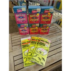6 SAFERS PANTRY PEST TRAP, 4 VICTOR INSECT TRAPS