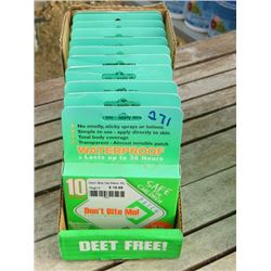 LOT OF DON'T BITE ME PATCHES, WATER PROOF, DEET FREE