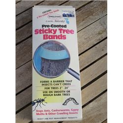 4 PKGS TANGLEFOOT STICKY TREE BANDS PRECOATED FOR TREES 2-24"