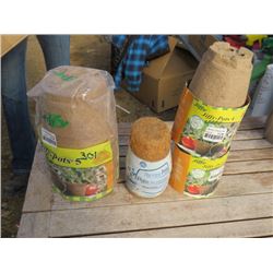 4 - 5" JIFFY POTS, 9 - 4" JIFFY POTS, 2 - 3" JIFFY POTS