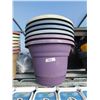Image 1 : 7 ROUND PLASTIC POTS 6- 14", 1- 12" (7 TIMES BID PRICE)