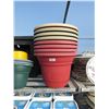 Image 1 : 8 ROUND PLASTIC POTS 15" (8 TIMES BID PRICE)