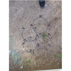 4 METAL PLANT STANDS 11" (4TIMES BID PRICE)