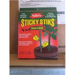 39 SAFERS STICKY STIKS TRAPS FOR INDOOR PLANTS
