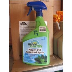 9 GREEN EARTH 1L NEEM OIL FOLIAGE PLANT SPRAY (9 TIMES BID PRICE)