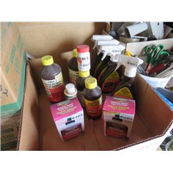 LOT OF PLANT FOOD, SPRAYS ROOTING POWDER, ETC