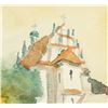 Image 3 : Artist Signed Watercolor on Paper Village Scene
