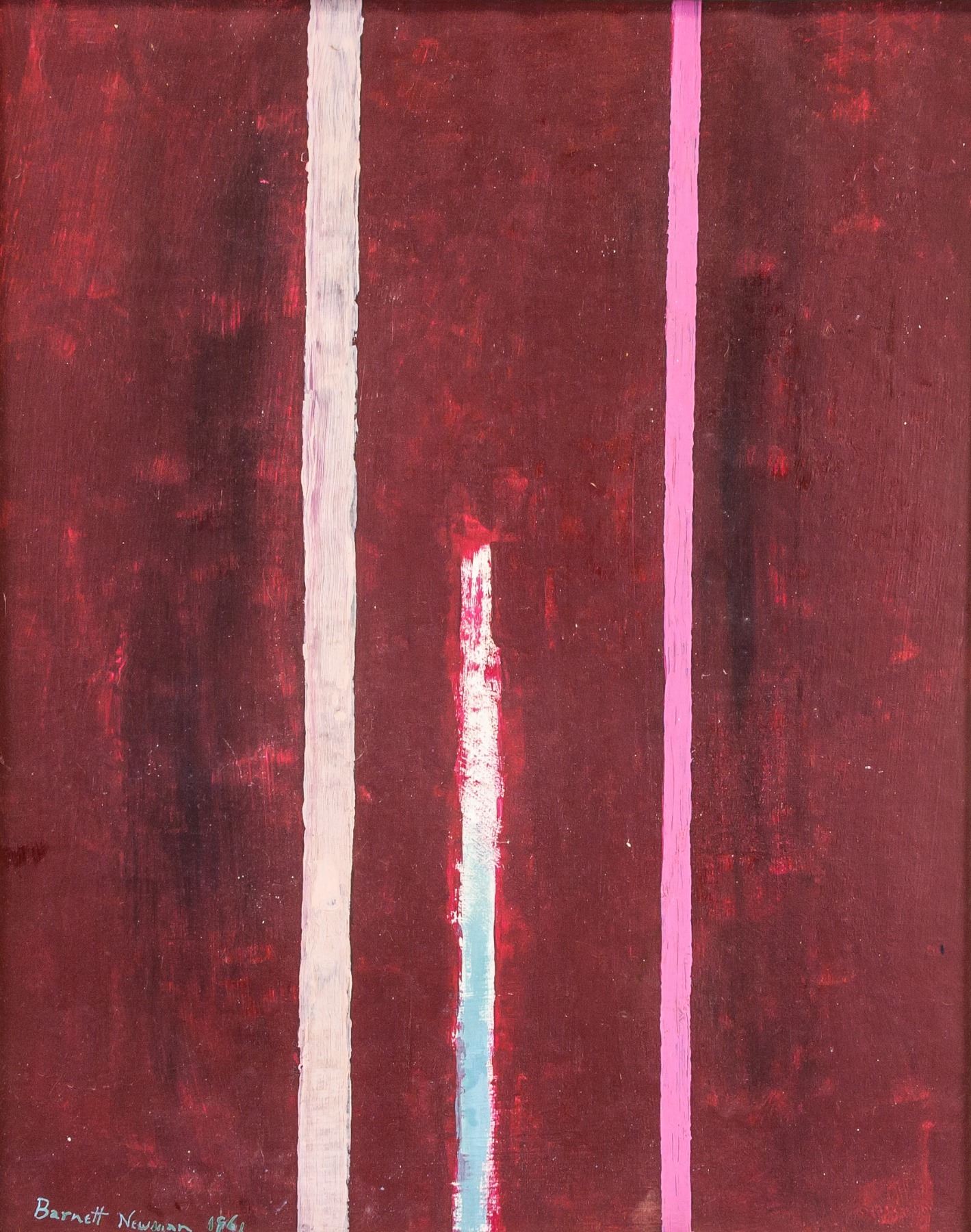Barnett Newman Us 1905 1970 Oil On Canvas Abstract