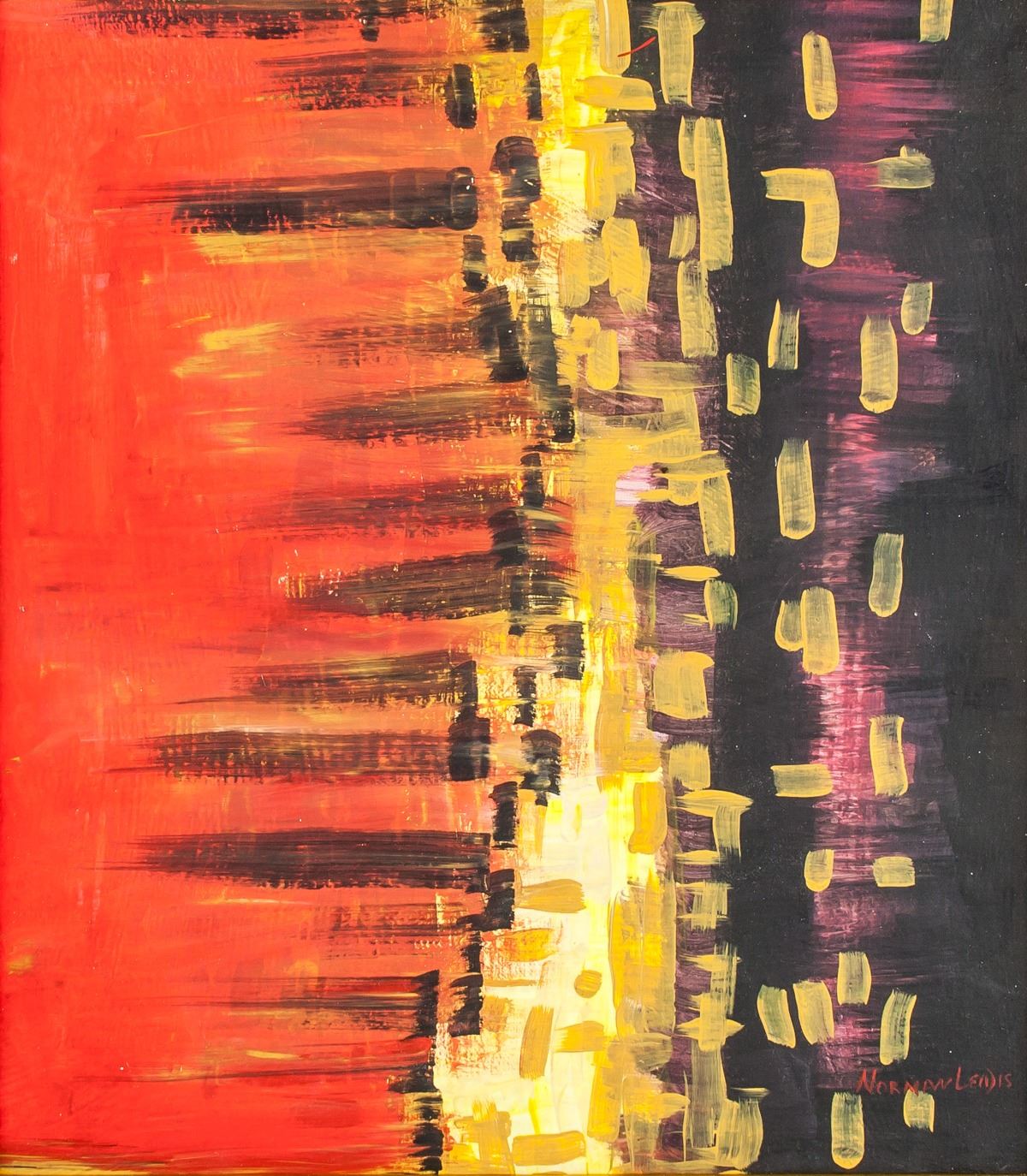 Norman Lewis American 1909 1979 Ooc Abstract