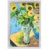 Image 2 : Chinese Artist Oil on Canvas Still Life of Flowers