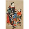 Image 1 : Japanese Woodblock Print of Ladies on Paper