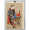 Image 2 : Japanese Woodblock Print of Ladies on Paper
