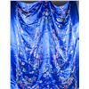 Image 2 : Chinese Blue Silk and Embroidery Bed Sheet