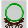 Image 4 : Burma Green Hardstone Carved Bangle