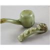 Image 2 : 4 Assorted Chinese Green Hardstone Carved Decors