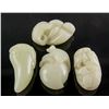Image 1 : 4 Assorted Chinese White Hardstone Carved Toggles