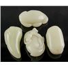 Image 2 : 4 Assorted Chinese White Hardstone Carved Toggles
