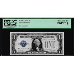 1928A $1 Funnyback Silver Certificate Note Fr.1601 PCGS Choice About New 58PPQ