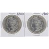Image 1 : Lot of (2) 1900 $1 Morgan Silver Dollar Coins