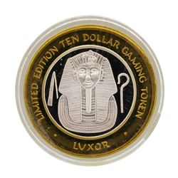 .999 Silver Luxor Las Vegas, NV Casino $10 Casino Limited Edition Gaming Token
