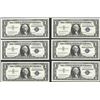 Image 1 : Lot of (6) 1957B $1 Silver Certificate Notes