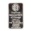 Image 2 : The First National Bank of Chicago Sears Tower 1 oz .999 Fine Silver Art Bar
