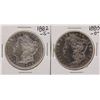 Image 1 : Lot of 1882-S & 1883-O $1 Morgan Silver Dollar Coins