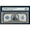 Image 1 : 1923 $5 Porthole Silver Certificate Note Fr.282 PMG Superb Gem Uncirculated 67EP