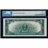 Image 2 : 1923 $5 Porthole Silver Certificate Note Fr.282 PMG Superb Gem Uncirculated 67EP