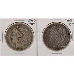 Lot of 1890-O & 1891-O $1 Morgan Silver Dollar Coins