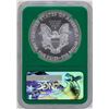 Image 2 : 2017 $1 American Silver Eagle Coin NGC MS70 Early Releases Green Core