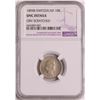 Image 1 : 1894B Switzerland 10 Rappen Silver Coin NGC Unc Details