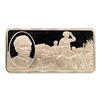Image 1 : 500 Grain Sterling Silver Franklin Mint 100 Greatest Americans Ingot