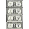 Image 1 : Lot of (4) 1935 $1 Silver Certificate Notes