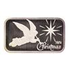 Image 1 : 1974 Christmas Madison Mint 1 oz .999 Fine Silver Art Bar