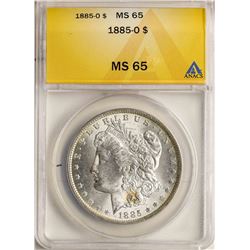 1885-O $1 Morgan Silver Dollar Coin ANACS MS65
