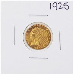 1925 $2 1/2 Indian Head Quarter Eagle Gold Coin