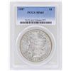 Image 1 : 1887 $1 Morgan Silver Dollar Coin PCGS MS65