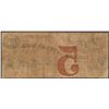 Image 2 : 1800's $5 Timber Cutter's Bank Savannah, GA Obsolete Note
