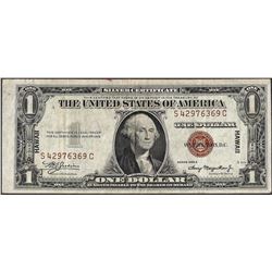 1935A $1 Silver Certificate WWII Emergency Hawaii Note