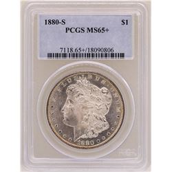 1880-S $1 Morgan Silver Dollar Coin PCGS MS65+