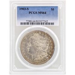 1903-S $1 Morgan Silver Dollar Coin PCGS MS64