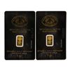 Image 1 : Lot of (2) Istanbul Altin Rafinerisi 1 gram Gold Bars
