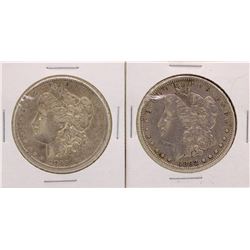 Lot of (2) 1892-O $1 Morgan Silver Dollar Coins