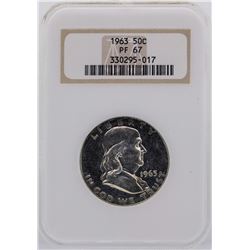 1963 Franklin Half Dollar Proof Coin NGC PF67